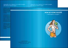 creation graphique en ligne depliant 2 volets  4 pages  sport salle de sport salle de musculation sport MLGI45934