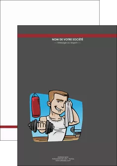 exemple affiche sport musculation salle de musculation poids MLGI45960