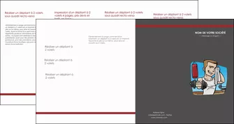 imprimerie depliant 4 volets  8 pages  sport musculation salle de musculation poids MLGI45966