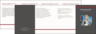 impression depliant 4 volets  8 pages  sport musculation salle de musculation poids MLGI45970