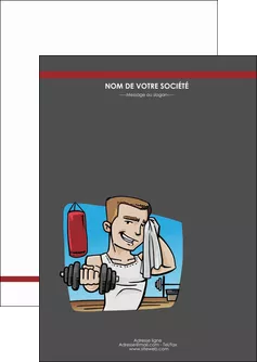 personnaliser modele de flyers sport musculation salle de musculation poids MLGI45982