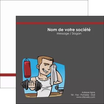 imprimerie flyers sport musculation salle de musculation poids MLGI45986