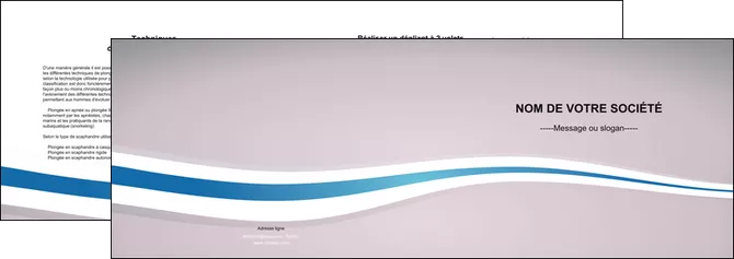 modele en ligne depliant 2 volets  4 pages  standard texture contexture MIFBE46634