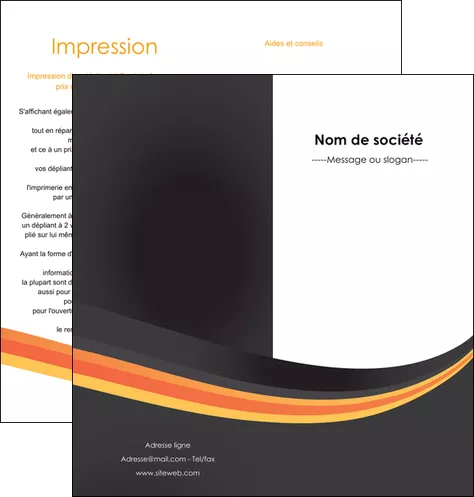 personnaliser maquette depliant 2 volets  4 pages  standard texture contexture MID46980