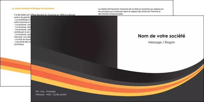 modele en ligne depliant 2 volets  4 pages  standard texture contexture MLGI46996