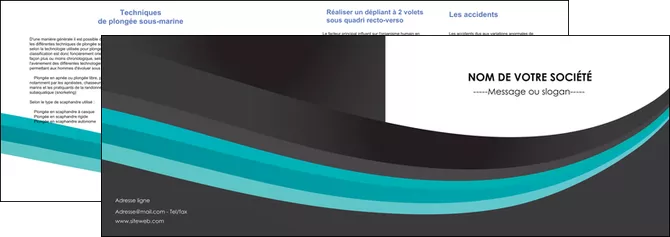 modele en ligne depliant 2 volets  4 pages  standard texture contexture MIFLU47054