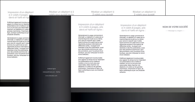 impression depliant 4 volets  8 pages  standard texture contexture MLIGLU47362