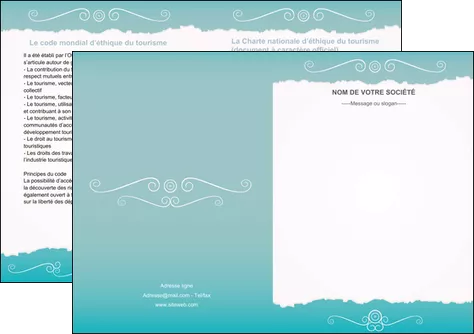 creer modele en ligne depliant 2 volets  4 pages  texture contexture structure MID47566