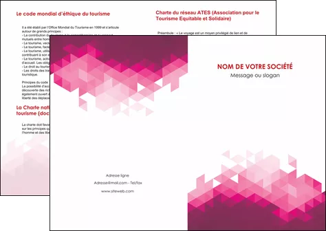 realiser depliant 2 volets  4 pages  texture contexture structure MLGI48642