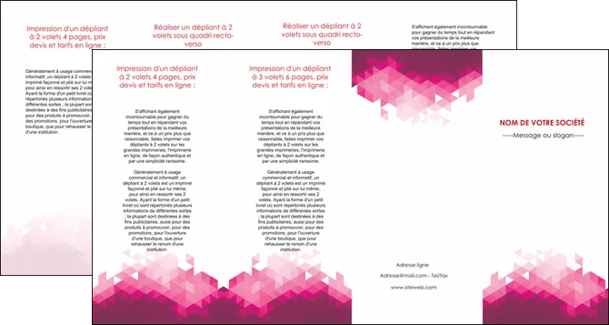 imprimerie depliant 4 volets  8 pages  texture contexture structure MLGI48650