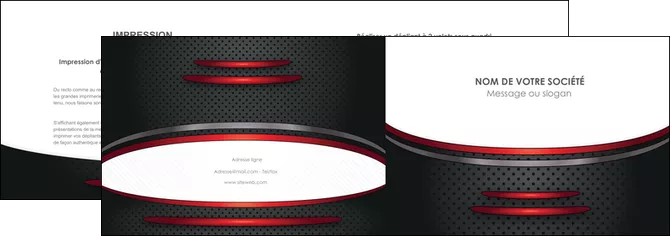 cree depliant 2 volets  4 pages  texture contexture structure MLGI49420