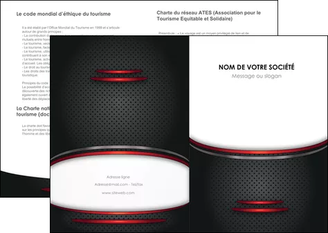 faire depliant 2 volets  4 pages  texture contexture structure MLGI49432