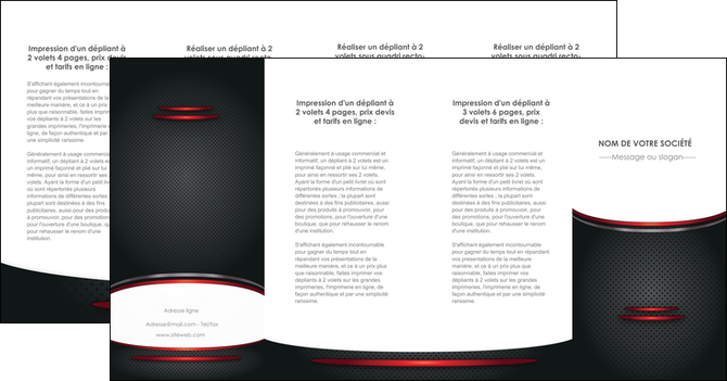 faire modele a imprimer depliant 4 volets  8 pages  texture contexture structure MFLUOO49440