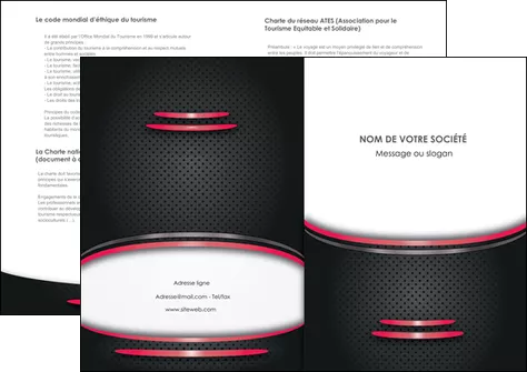 modele en ligne depliant 2 volets  4 pages  texture contexture structure MIFCH49502