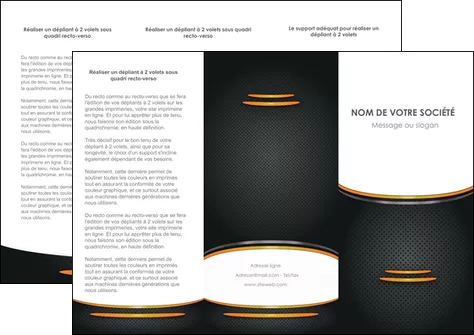 realiser depliant 3 volets  6 pages  texture contexture structure MIFLU49946
