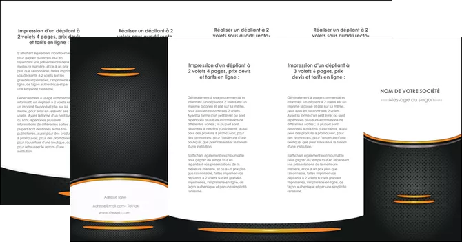 creer modele en ligne depliant 4 volets  8 pages  texture contexture structure MIFBE49974
