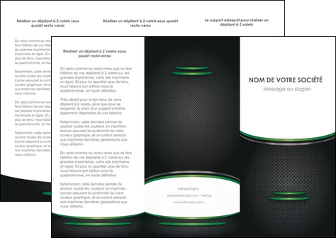 realiser depliant 3 volets  6 pages  texture contexture structure MIFLU49998