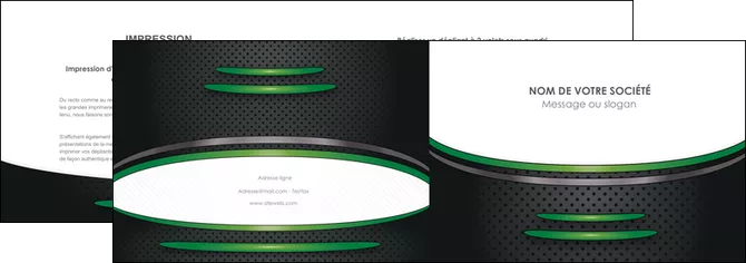 faire modele a imprimer depliant 2 volets  4 pages  texture contexture structure MLGI50006