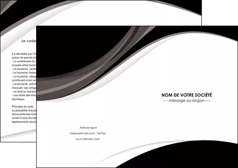 modele depliant 2 volets  4 pages  texture contexture structure MLGI50100