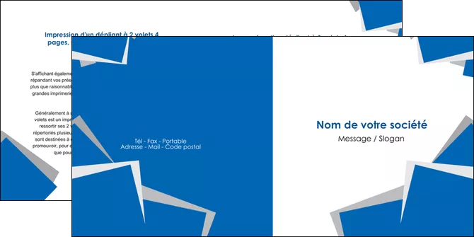 creation graphique en ligne depliant 2 volets  4 pages  texture contexture structure MLGI50928