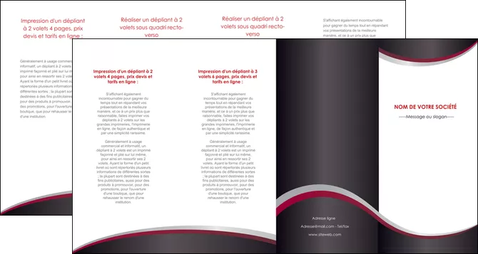 realiser depliant 4 volets  8 pages  texture contexture structure MIFLU51482