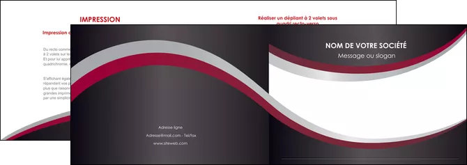 imprimer depliant 2 volets  4 pages  texture contexture structure MIFCH51510