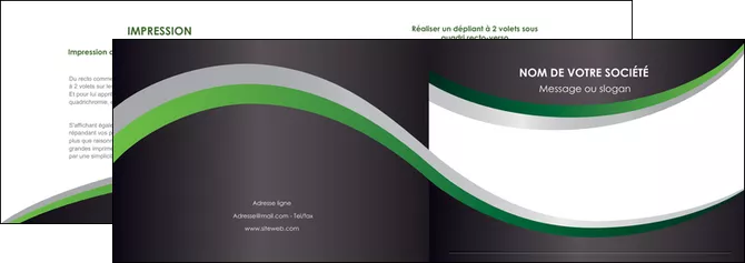 modele depliant 2 volets  4 pages  texture contexture structure MLGI51674