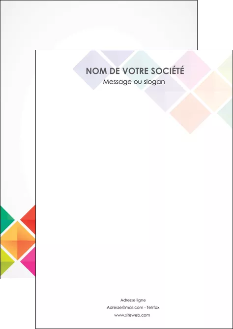 faire flyers arc en ciel cube colore MLIGLU51700