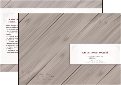 impression depliant 2 volets  4 pages  texture contexture structure MLGI52598