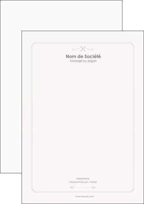 modele en ligne tete de lettre bar et cafe et pub restaurant restauration restaurateur MLGI52674