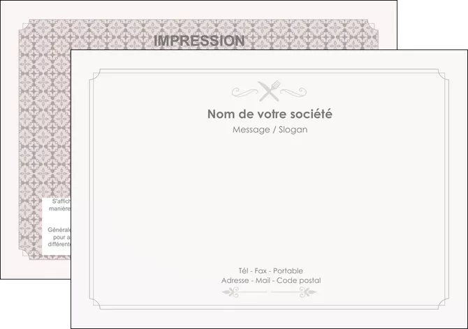 personnaliser modele de flyers bar et cafe et pub restaurant restauration restaurateur MIFBE52682