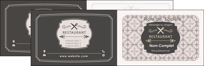 imprimerie carte de visite bar et cafe et pub restaurant restauration restaurateur MIDCH52698