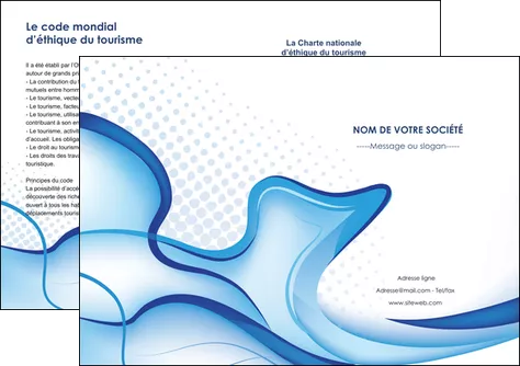 modele depliant 2 volets  4 pages  texture contexture structure MIFCH52824
