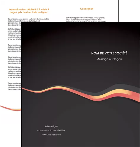 impression depliant 2 volets  4 pages  texture contexture structure MIFBE53798