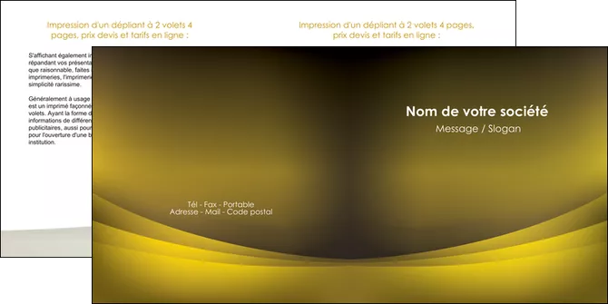 faire depliant 2 volets  4 pages  texture contexture structure MLGI54558