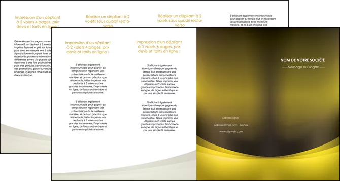 exemple depliant 4 volets  8 pages  texture contexture structure MIFCH54574