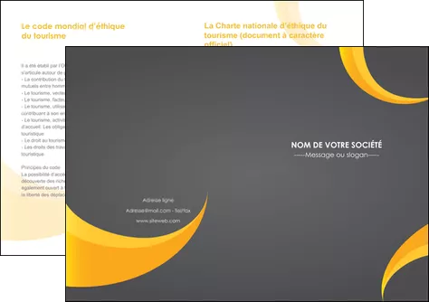 modele depliant 2 volets  4 pages  texture contexture structure MLIGLU54856