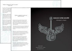 modele en ligne depliant 3 volets  6 pages  loisirs guitare musique musicale MLGI54974
