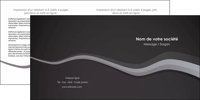faire depliant 2 volets  4 pages  texture contexture structure MLGI55138