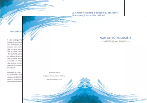 faire modele a imprimer depliant 2 volets  4 pages  texture structure contexture MIFLU55230