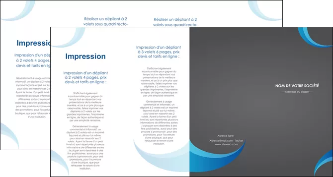 impression depliant 4 volets  8 pages  texture contexture structure MLGI55492