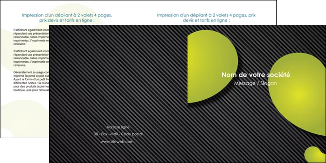 modele en ligne depliant 2 volets  4 pages  texture contexture structure MLGI55624