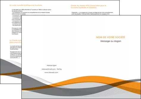 imprimerie depliant 2 volets  4 pages  texture contexture structure MLIGLU55800