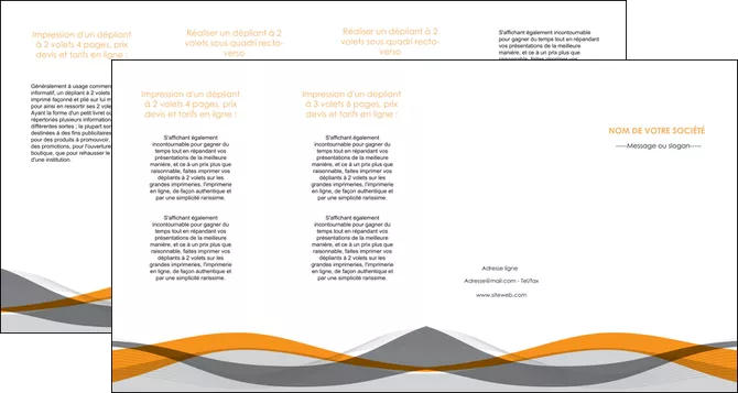 imprimer depliant 4 volets  8 pages  texture contexture structure MIFBE55806