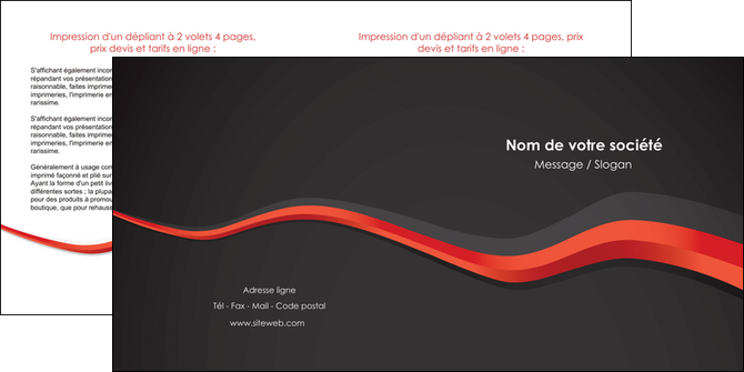 modele depliant 2 volets  4 pages  texture contexture structure MLGI56070