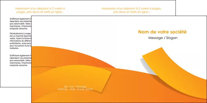 modele depliant 2 volets  4 pages  texture contexture structure MLGI56184