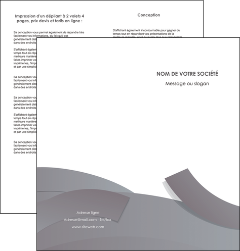 imprimerie depliant 2 volets  4 pages  texture contexture structure MIFBE56668