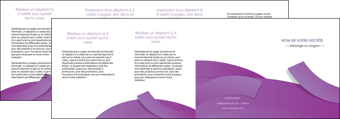 personnaliser modele de depliant 4 volets  8 pages  violet fond violet violet pastel MLGI56958