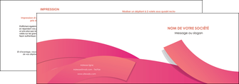creation graphique en ligne depliant 2 volets  4 pages  orange rose couleur MIFCH57132