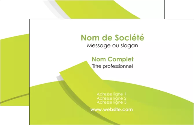 cree carte de visite espaces verts vert vert pastel colore MLGI57240